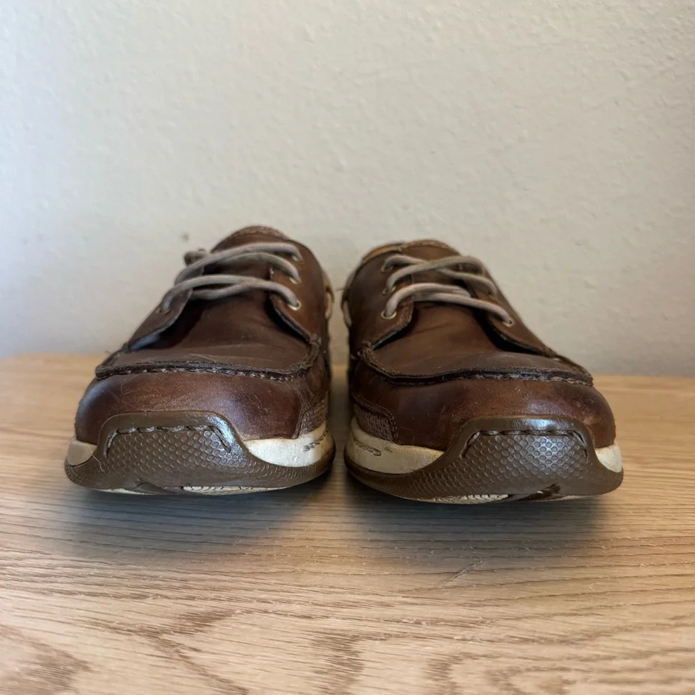 Dunham Brown Leather Dunham Boat Captain Shoes Mens Size 11 B Lace‎ Up Comfort